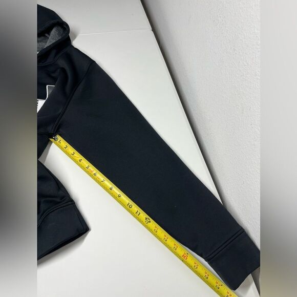 Under Armour Loose Fit Coldgear Hoodie Sweatshirt Black Women Size Small Logo - Picture 12 of 13